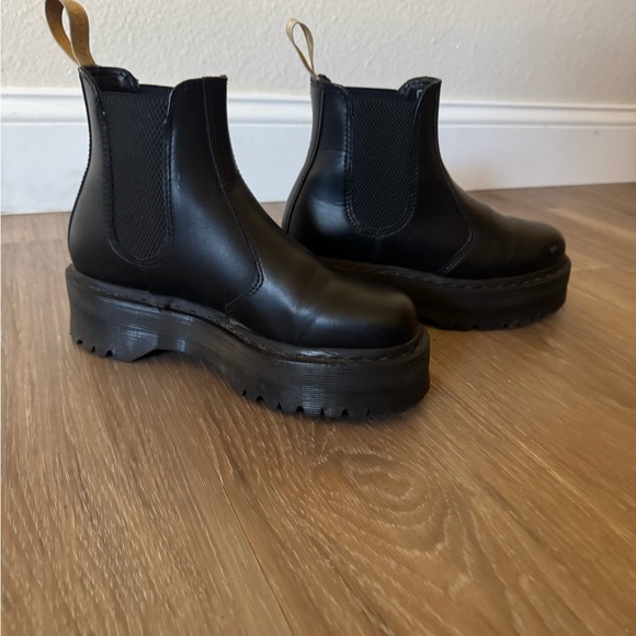 Dr. Martens Shoes - Dr. Martens Black Platform Ankle Boots